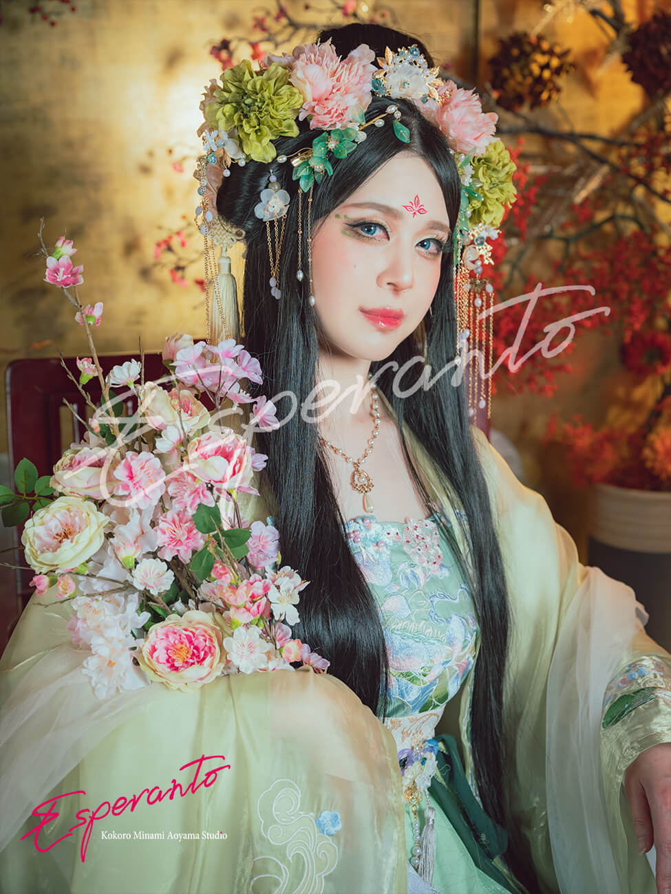 心華魁　花香柳緑