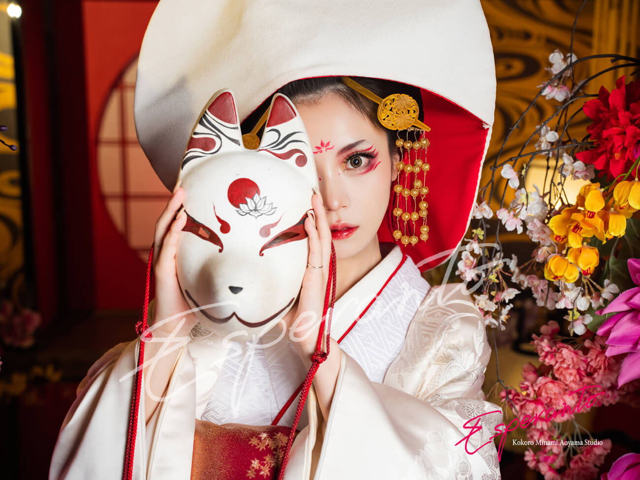 東京　着物　狐の嫁入り