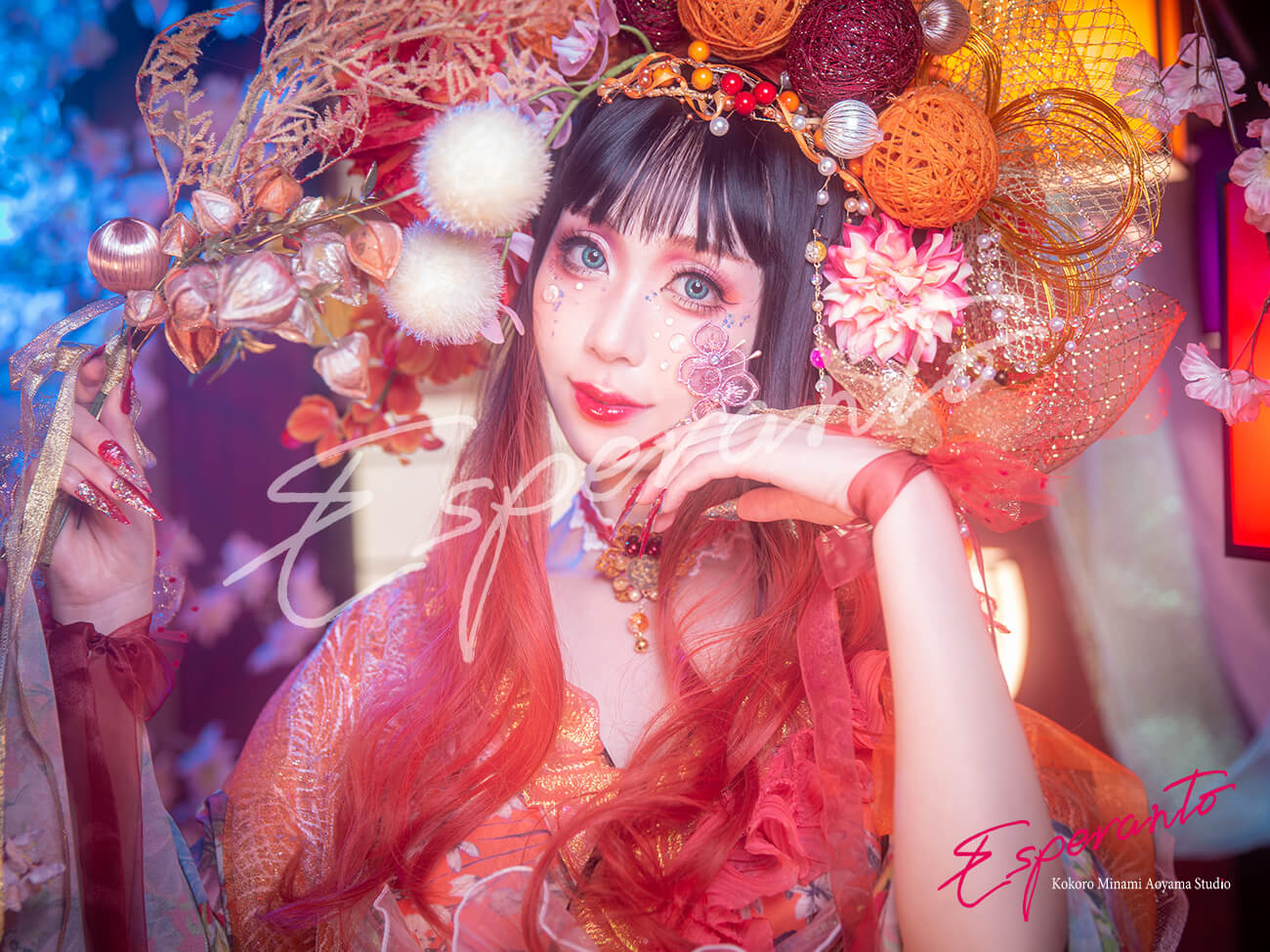 金魚をイメージした変身写真